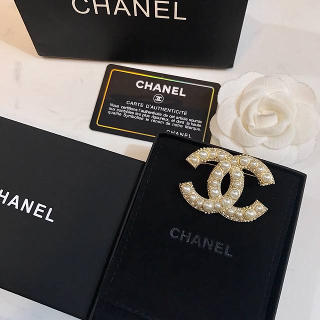 Chanel brooches are all very characteristic of Chanel, with the iconic double C