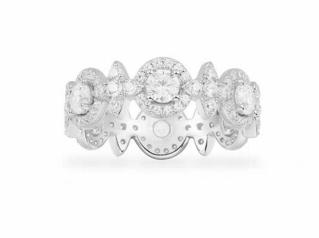 A batch M Monaco meteor circle ring, simple, classic, stylish birthday gift for