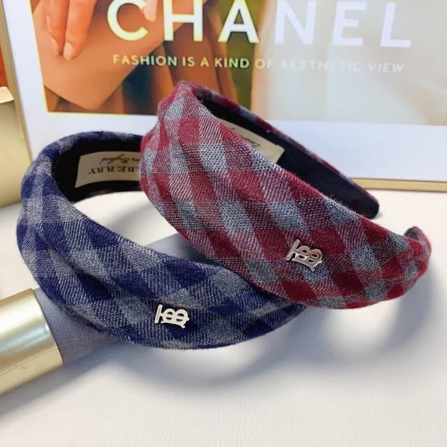 Burberry Headband Wide version, light luxury style, European and American style