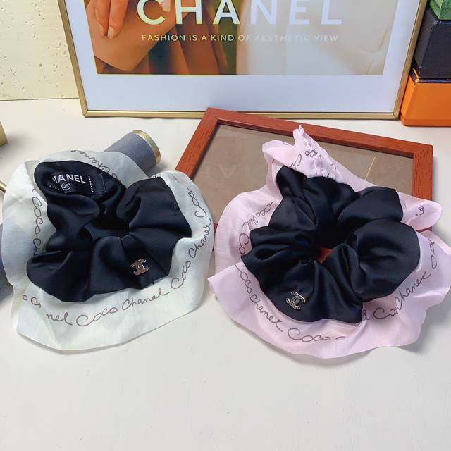 Chanel Mini Hair Tie Chanel Hair Tie Luxurious Silk Hair Tie Scratch Tie Elegant