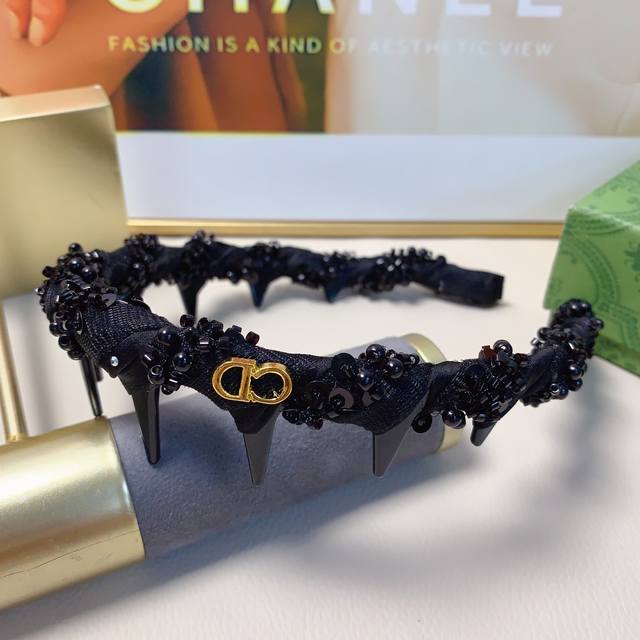 Dior Dior Headband Dior Headband Dior Sequin Teeth Anti-slip Simple Luxury Style