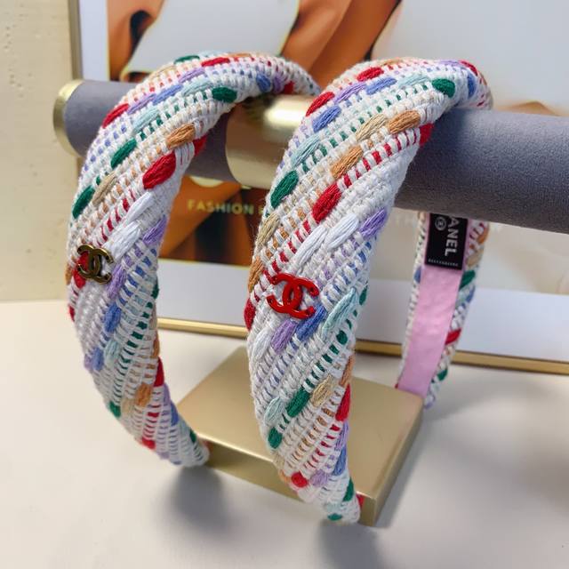 Chanel headband, colorful wool, simple and luxurious style, a must-have for any