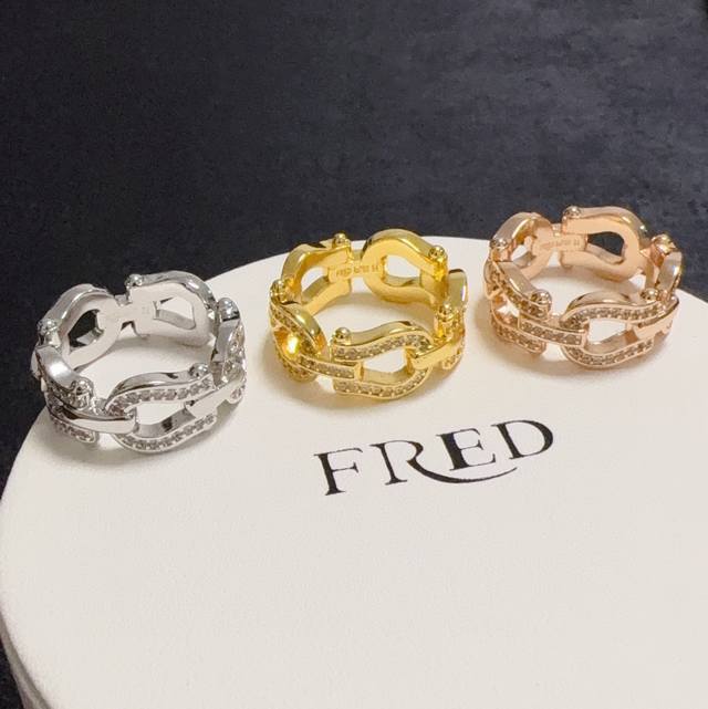 New Arrival Hot Sale! Fred's Full Diamond Hollow Horseshoe Buckle, Nautical Buck