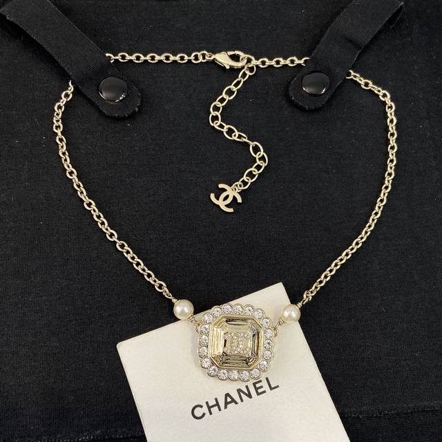 Xx0126 Ch Nel Xiang'er 25K Sugar Cube Necklace Ddd