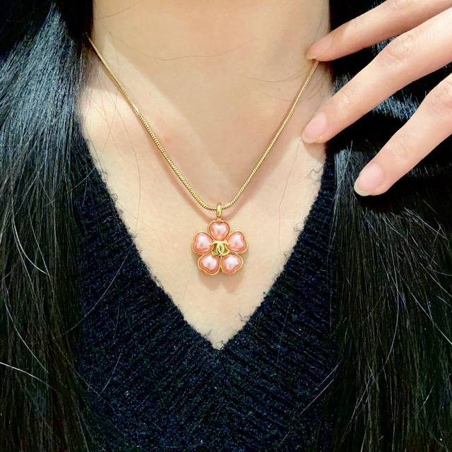 Chanel Camellia Double C Necklace Ddd