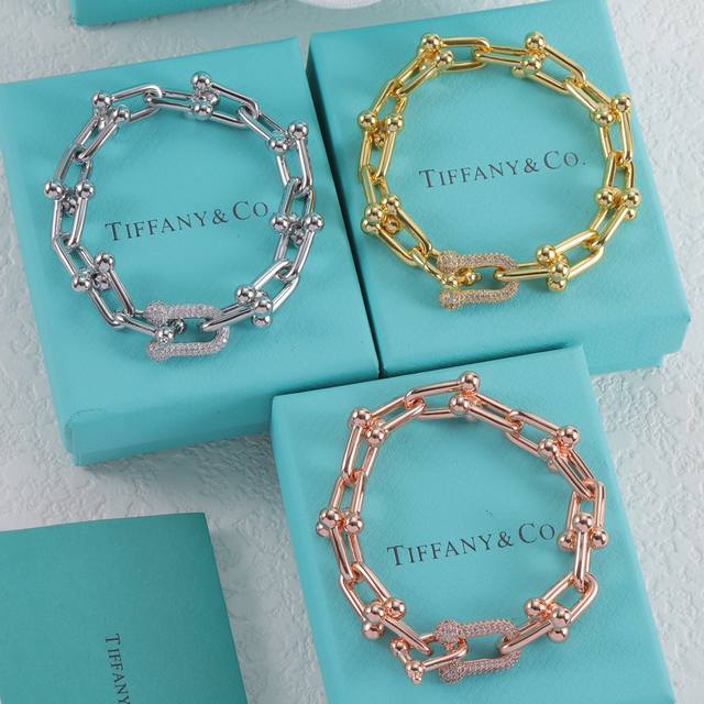 Tiffany Chunky Bracelet - Chunky Joint Bracelet. This Tiffany Hardwear U-shaped