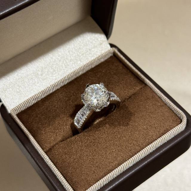 A6806 Popular Starlight Six-Prong Three-Carat Shaving Diamond Ring, Wedding Ring