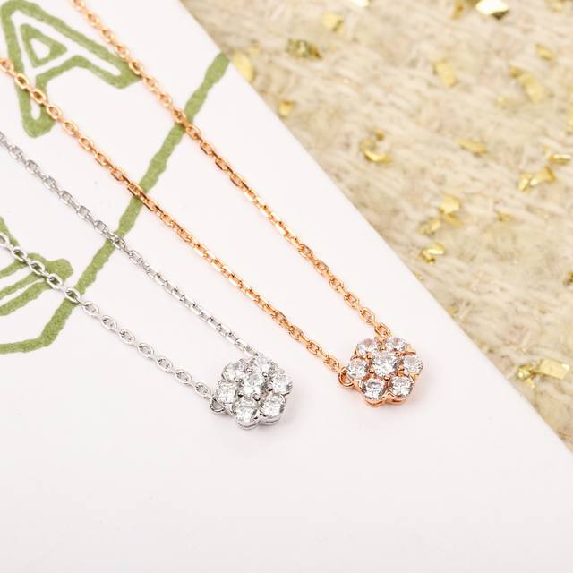 210207 We produce Fleurette necklaces, available for custom order in 18K genuine