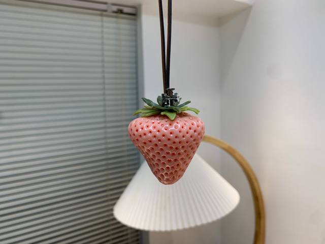 Tory Burch Strawberry Bag Charm Pink I've been thinking about how pretty and cut