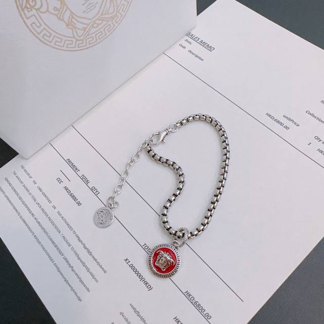 High-quality Versace Medusa head bracelet, original single-piece, new counter mo
