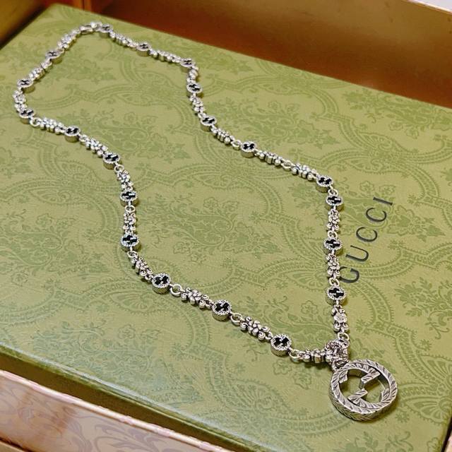 So cool! Gucci necklace, 2025 latest model, higher-end chain, celebrity style, c