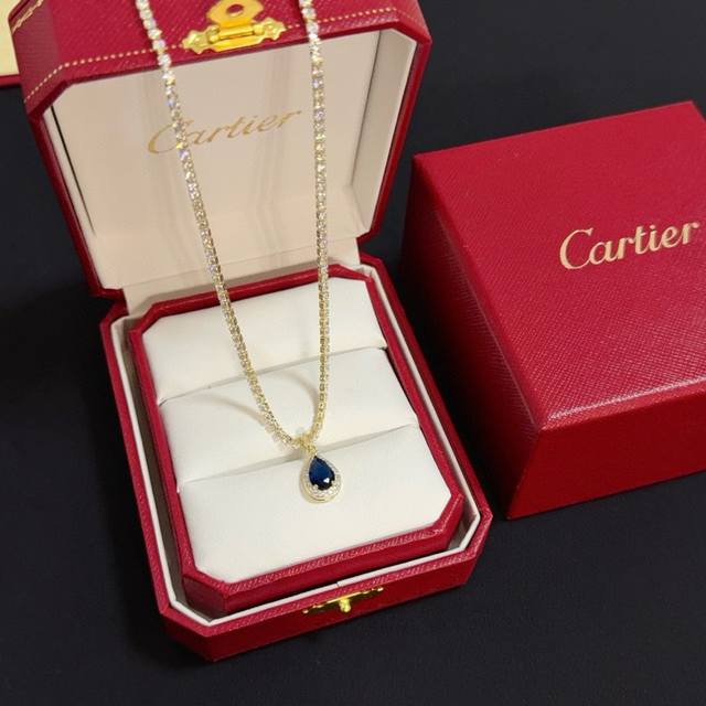 Cartier diamond-set necklace, high-end custom version, diamond setting craftsman