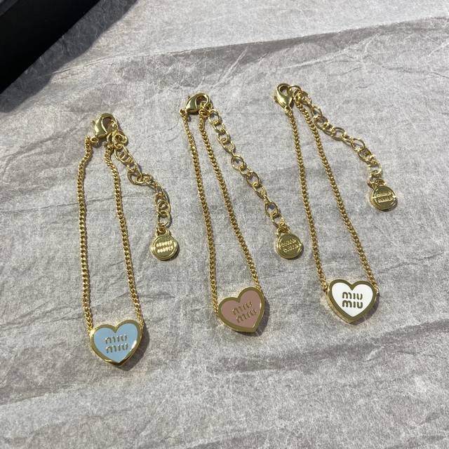 Ms0411 Mu Qixi Festival Limited Edition Heart and Letter Bracelet So cute and gi