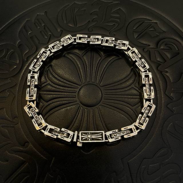 New boutique quality Chrome Hearts classic retro multi-element bracelet with emb