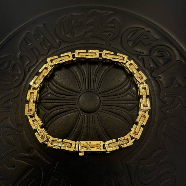 New boutique quality Chrome Hearts gold classic retro multi-element bracelet wit