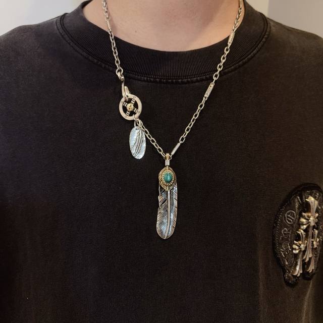 New Arrival: Goro's Takahashi Goro Turquoise Feather Necklace, Top-Tier Version,