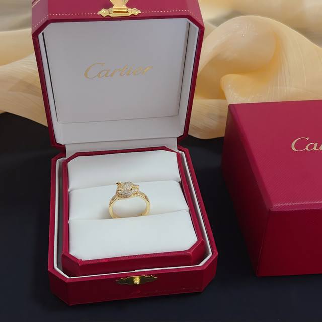 Cartier Panther Ring with Diamonds - High-End Custom Version. Featuring a diamon