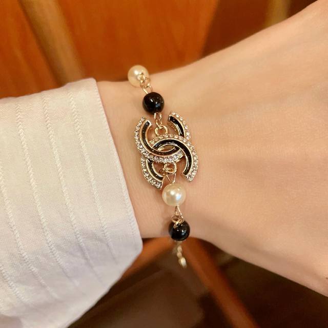 Chanel vintage bracelet, original replica with logo. Chanel's designs truly need
