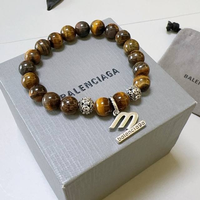 New Product Launch: Exquisite Tiger Eye Balenciaga Bracelet with Thai Silver Sty