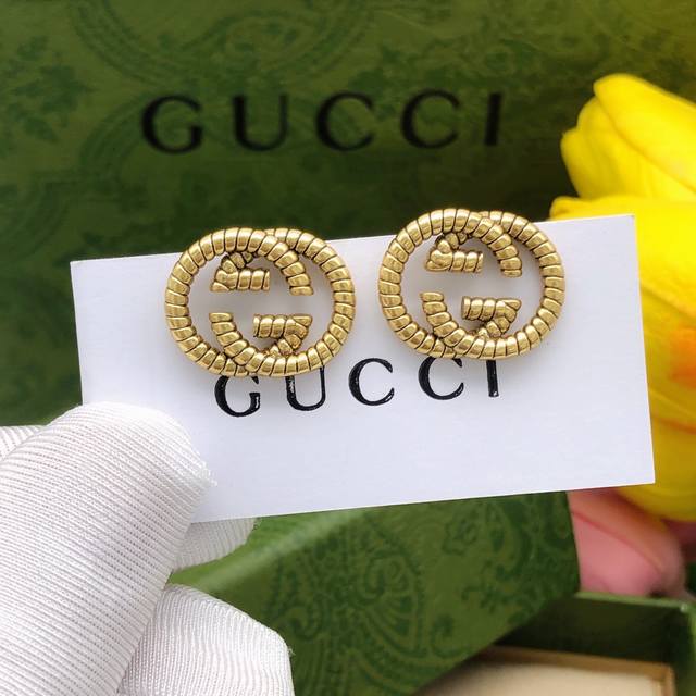 Item No. Ged0111 Gucci New Double G Interlocking Earrings Ddd