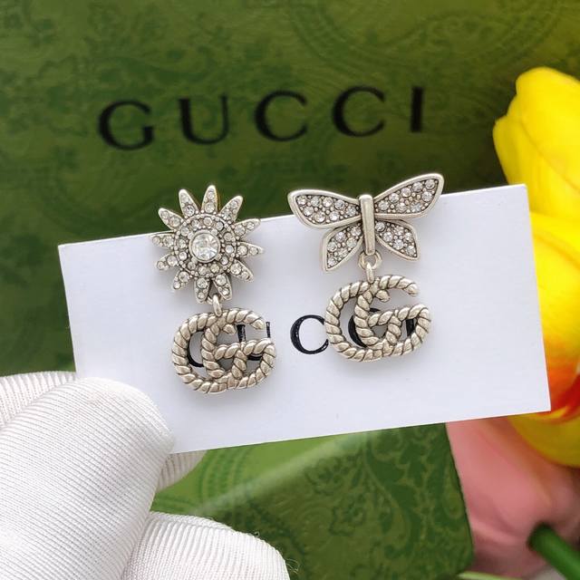 Item No. Ged0126 Gucci New Bow Double G Interlocking Earrings Ddd