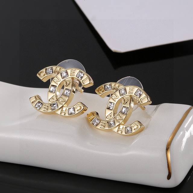 Chanel classic double C stud earrings. These are versatile and stylish, easy to