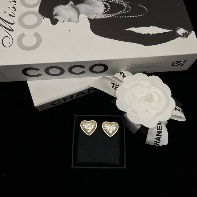 Chanel Double C Heart Earrings - Looks good on everyone, versatile for everyday