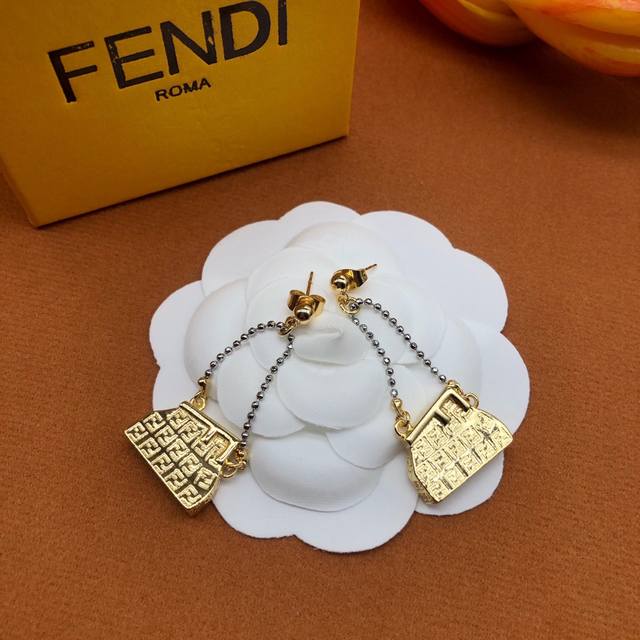 Fendi New Logo Earrings Ddd