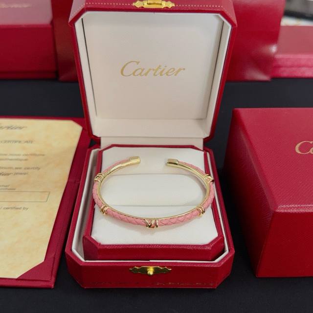 Pink Cartier Bamboo Bangle, a celebrity and influencer favorite, a hot item on D