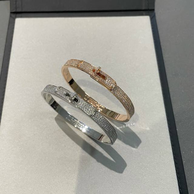 H Apocalypse Edition Kelly Bangle, fully diamond-encrusted, a labor of love. All