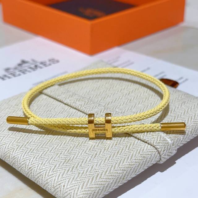 Hermes bracelets and cords are a true test of craftsmanship. To ensure the workm