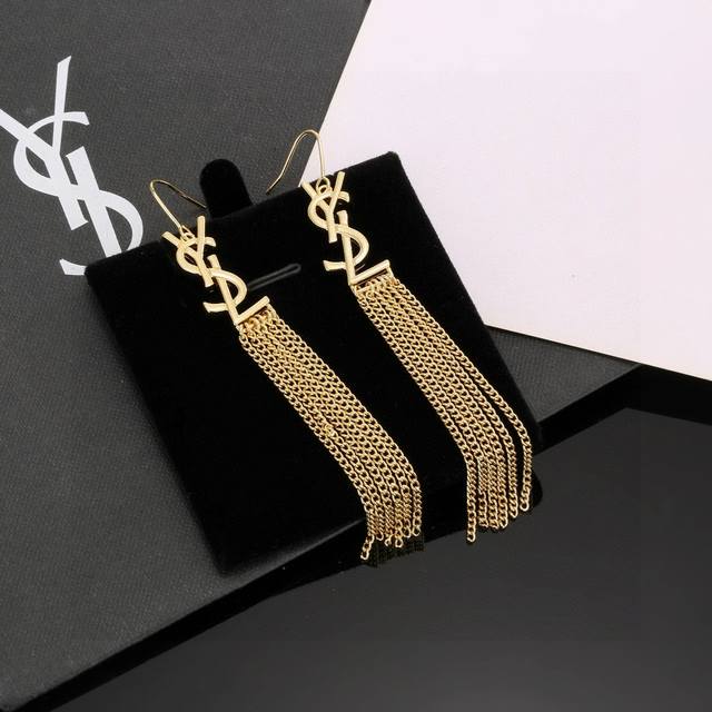 Saint Laurent YSL earrings are classic, luxurious, fashionable, and versatile, l