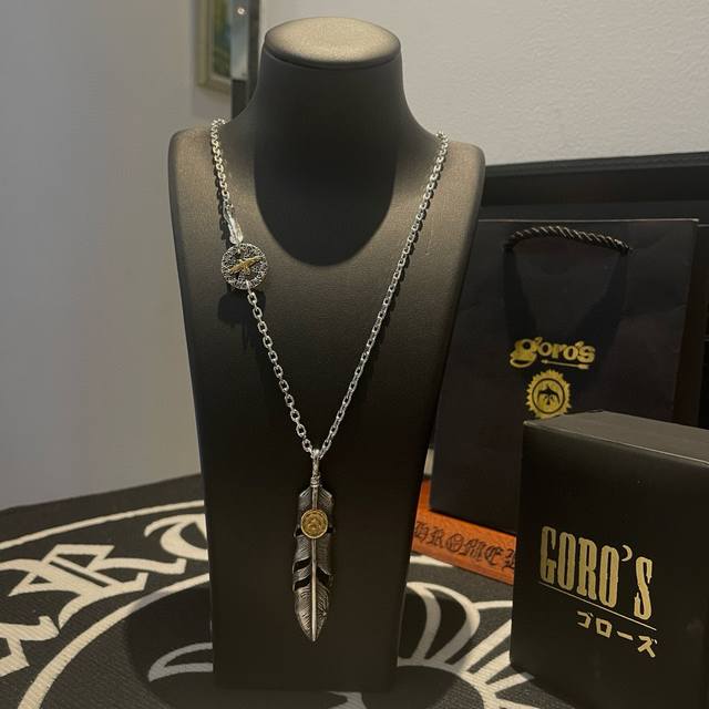 New Arrival: Goro's Takahashi Feather Pendant, a classic Takahashi necklace, top