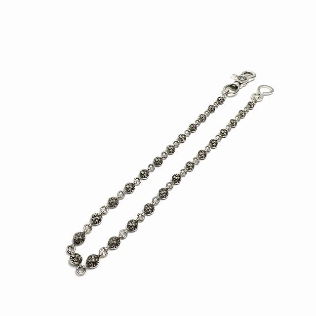 Chrome Hearts S-shaped buckle cross flower ball pants chain bag chain Ddd