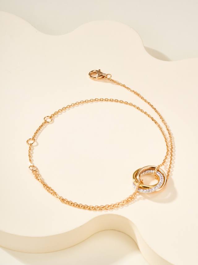 Trinity Three-Color Ring Bracelet from the series is now available. This series