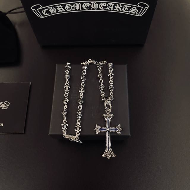 So cool! The latest Chrome Hearts necklace! A must-have! Factory direct sales! 1