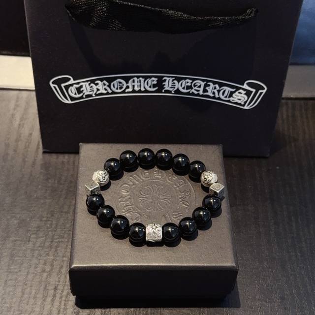 New boutique quality Chrome Hearts classic retro multi-element bracelet. The emb