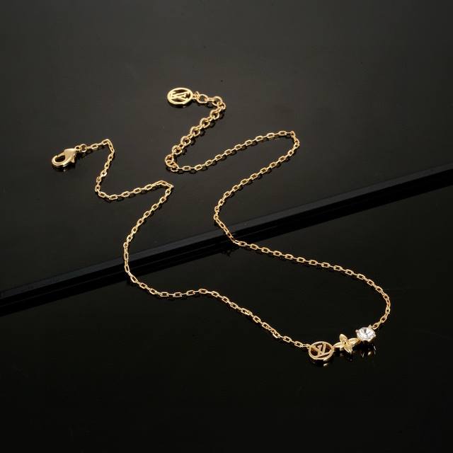 Louis Vuitton Letter Necklace. Crafted with exquisite workmanship, the polished