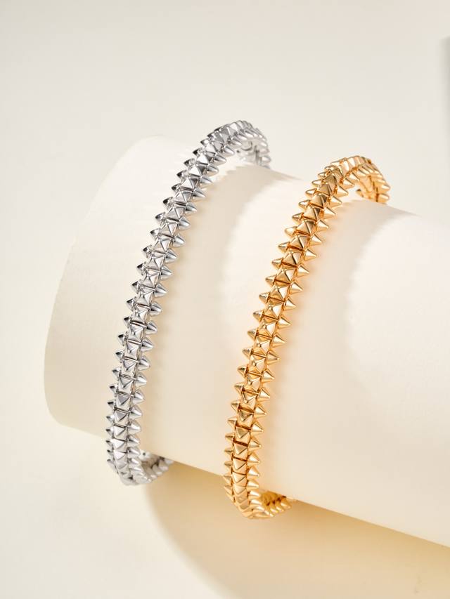 Purchased batch Z for pattern making. The Clash series narrow studded, diamond-f