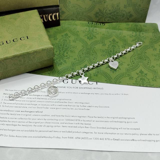 Gucci Fashionable and Simple Style Double G Light Edition Bracelet, Unisex, High