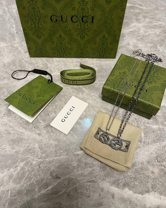 Vintage Interlocking Double G Necklace, Small Size, High-Quality (Personal Shopp