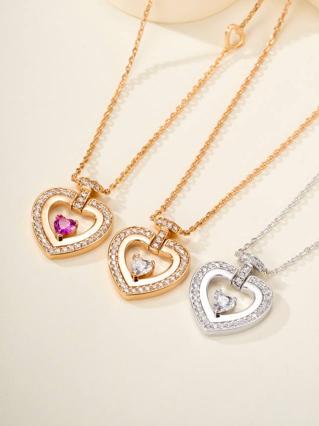 Fred Heart-to-Heart Necklace, "Your Way Yourlove," embodies a commitment to love