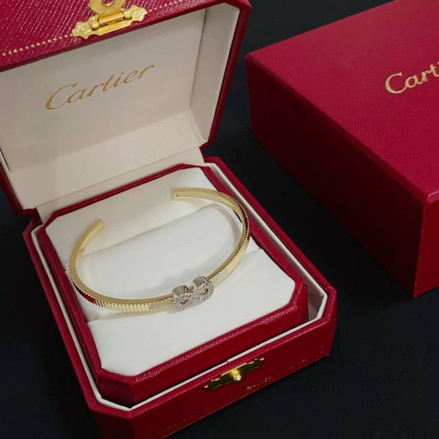 Cartier diamond-encrusted bracelet, a celebrity and influencer favorite, a hot s