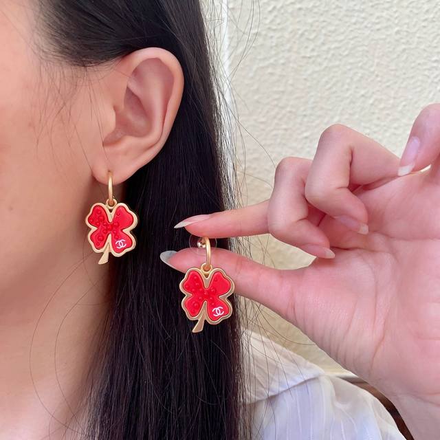 Chanel Camellia Double C Earrings Ddd