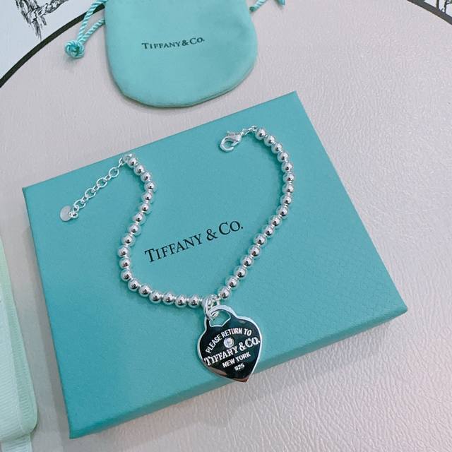 Tiffany & Co. Bracelet, exquisite silver version, celebrity style, vintage distr