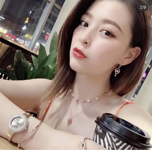 Swarovski Rose Gold Romantic Hot Air Balloon Collarbone Necklace (Ddd) "The most