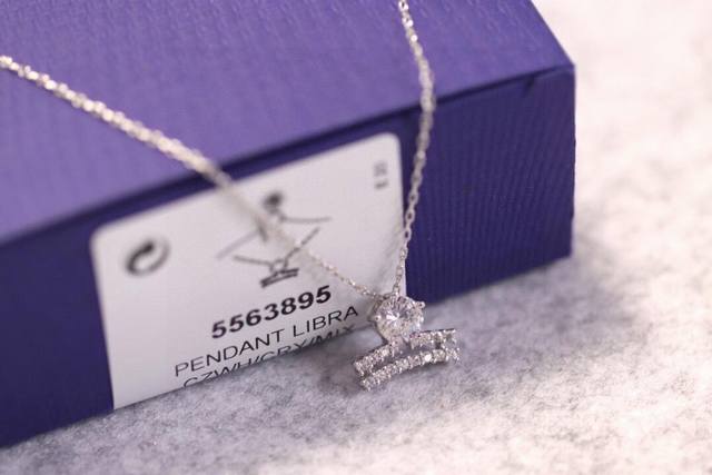 Swarovski Libra Guardian Collarbone Necklace (Ddd) This Swarovski pendant is ins