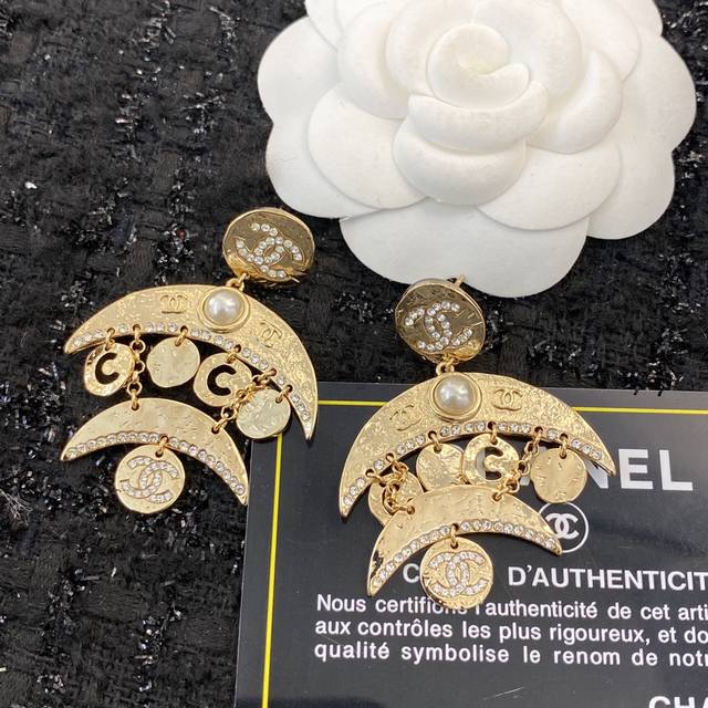 Code Ge221 Chanel-style earrings, a hot-selling new arrival! Exclusive high-end