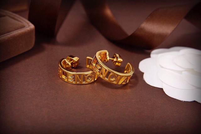 Original Balenciaga new style earrings, identical to those in boutiques, made of