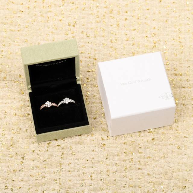 210236 We produce Fleurette rings, available for custom order in 18K genuine gol